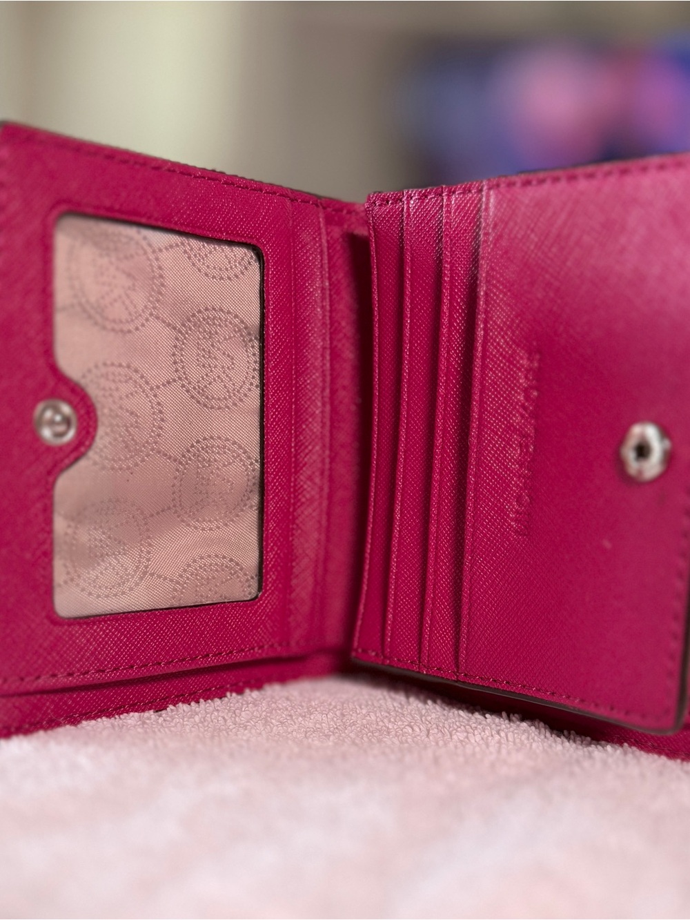 Michael Kors Magenta Bi-Fold Wallet